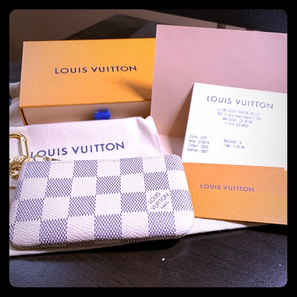 Louis Vuitton Damier Azur Key Cles